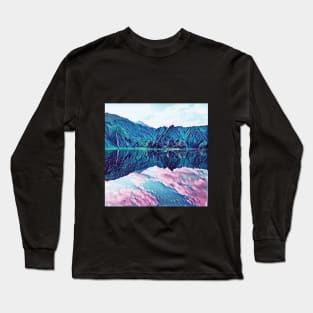 galaxy pop art and nature Long Sleeve T-Shirt